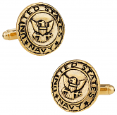 Gold US Navy Cufflinks