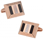 Heritage Rose Gold Semi Precious Cufflinks