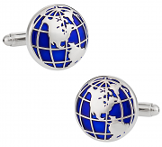 Blue Globe Cufflinks