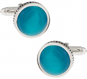 Aqua Blue Cufflinks