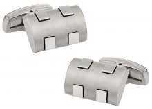 Matte and Polished Titanuim Cufflinks