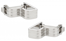 Step Ribbed Cufflinks