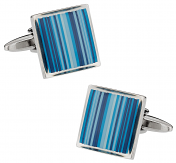 Blue Series Striped Cufflinks