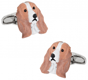 Painted Cocker Spaniel Dog Cufflinks