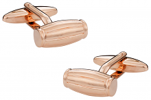 Rose Gold Cufflinks in Barrel Shape