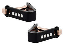 Crystal Cufflinks Black