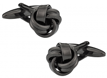 Knotted Gun Metal Cufflinks