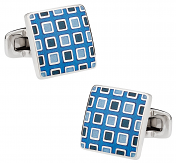 Pixelated Blue Cufflinks | Canada Cufflinks