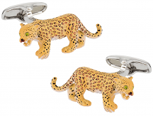 Leopard Cufflinks Painted | Canada Cufflinks