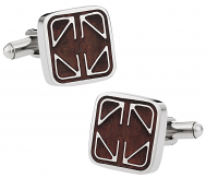 Detailed Wood Cufflinks