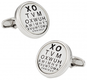 Eye Chart Novelty Cufflinks