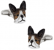 Painted Boston Terrier Cufflinks