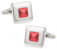 Red Squares Cufflinks