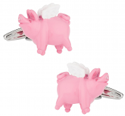 Crazy Flying Pig Cufflinks