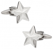 Colonial Silver Star Cufflinks