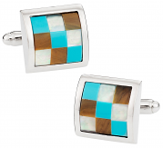 Cufflinks with Semi-Precious Stones