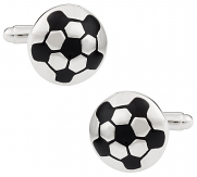 Silver Football Cufflinks