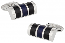 Black Blue Glass Cufflinks