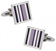 Purple Lined Cufflinks