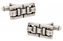 Oxidized Silver Cufflinks