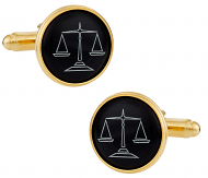 Lawyer Cufflinks in Gold