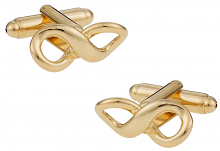 Gold Infinity Cufflinks | Canada Cufflinks