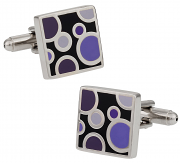 Violet Bubble Cufflinks | Canada Cufflinks