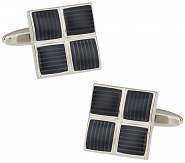 4 Square Gray Cufflinks