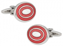 Red Bullseye Cufflinks