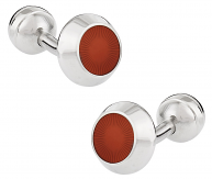 Simple Orange Cufflinks