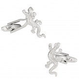 Gecko Silver Cufflinks