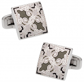 Monochromatic Fleur Di Lis Cufflinks | Canada Cufflinks