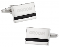 Groom Cufflinks with Onyx