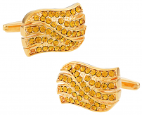 Golden Wave Cufflinks