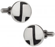 Abstract Carbon Fiber Cufflinks