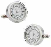 Silver Watch Cufflinks