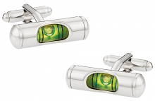 Green Liquid Level Cufflinks