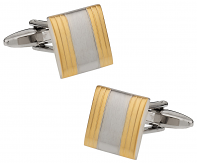 Brushed Gold Silver Cuffs