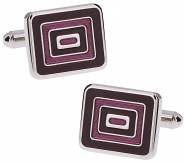 Unusual Black Purple Cufflinks