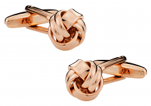 Knot Cufflinks in Rose Gold