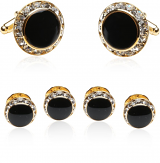 Black Gold and Crystal Formal Set