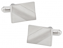 Satin Silver Cufflinks