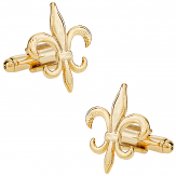 Gold Fleur Di Lis Cufflinks