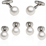 White Swarovski Pearl Formal Set