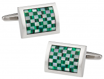 Malachite and Mother of Pearl Cufflinks