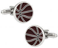 Orange Basketball Cufflinks