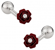 Red Rose Cufflinks