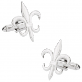 Silver Fleur Di Lis Cufflinks