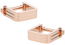 Square Wrap Rose Gold Cufflinks