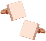 Diamond Edge Rose Gold Cufflinks